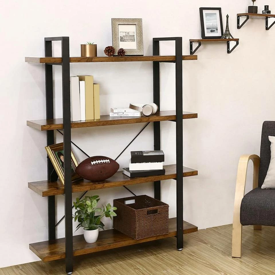 VASAGLE Bücherregal »LLS55BX LLS54BX LLS055B02«, stabiles Standregal, Wohnzimmerregal, vintage Greige-Schwarz 20 VASAGLE Bücherregal »LLS55BX LLS54BX LLS055B02«, stabiles Standregal, Wohnzimmerregal, vintage Greige-Schwarz – Bild 18