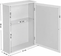 VASAGLE Badezimmerspiegelschrank »LHC001« Spiegelschrank fürs Bad, Badschrank, weiß 13 VASAGLE Badezimmerspiegelschrank »LHC001« Spiegelschrank fürs Bad, Badschrank, weiß -Vasagleaus Geschaft 066fc007 54e3 45aa b0ad 04bf3debd840