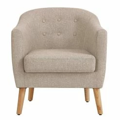 VASAGLE Relaxliege »LAC005G01 LAC005M01«, Loungesessel, mit Sitzkissen, Beine aus Massivholz, modern, für Wohnzimmer, Büro Beige, Grau -Vasagleaus Geschaft 0757c882 0cdc 475a 8552 c61755793f26