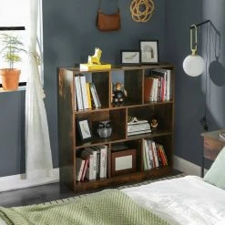 VASAGLE Bücherregal »LBC52BX LBC52NL«, Standregal aus Holz, vintage Eiche -Vasagleaus Geschaft 076eda2c 21a5 4d7d a89b e9cb8a12916e