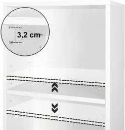 VASAGLE Bücherregal »LBC104W«, Standregal, Bücherschrank, weiß 9 VASAGLE Bücherregal »LBC104W«, Standregal, Bücherschrank, weiß -Vasagleaus Geschaft 07d94227 f06d 4e04 adc1 e6b6bfdc714b