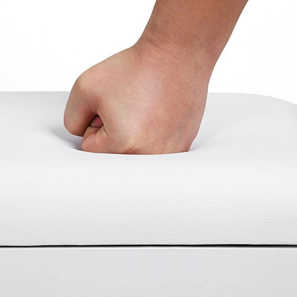 VASAGLE Schuhbank »LHS30«, Sitzbank, gepolstert, 3 offene Fächer, mit Stauraum, bis 150 kg belastbar Vintage, Weiß 10 VASAGLE Schuhbank »LHS30«, Sitzbank, gepolstert, 3 offene Fächer, mit Stauraum, bis 150 kg belastbar Vintage, Weiß – Bild 8