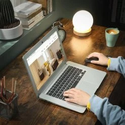 VASAGLE Schreibtisch »LWD41X LWD038 039 041 043«, Computertisch, 80/100/120/140 x 50 x 75 cm, Arbeitszimmer, Büro, einfacher Aufbau, Industrie-Design Grau, Vintage -Vasagleaus Geschaft 08ae0cc6 1ee9 4204 b665 1cca7751dc67