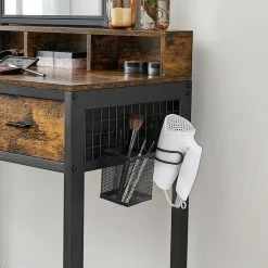 VASAGLE Schminktisch »RVT014A10 RVT014B01«, Frisiertisch, Kosmetiktisch mit Hocker, 10 LED-Glühbirnen, einstellbare Helligkeit Vintagebraun-Schwarz, Weiß-gold 25 VASAGLE Schminktisch »RVT014A10 RVT014B01«, Frisiertisch, Kosmetiktisch mit Hocker, 10 LED-Glühbirnen, einstellbare Helligkeit Vintagebraun-Schwarz, Weiß-gold -Vasagleaus Geschaft 0a92a372 36ec 4161 9bfe d2a0ecc9be65