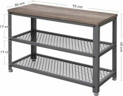 VASAGLE Schuhbank »LBS73 LBS74 LBS078«, Schuhregal mit Sitzfläche, Schuhablage, Flur, verschiedene Größen, vintage Grau -Vasagleaus Geschaft 0ad3c495 77fe 42fb b78b 2e092f775278