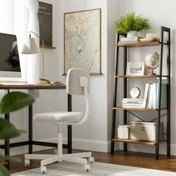 VASAGLE Standregal »LLS44MG LLS44X LLS45X«, Bücherregal, Leiterregal mit 4 Ebenen, vintage Grau -Vasagleaus Geschaft 0ad48e1c b5d3 460a b2f2 2113f252e0df