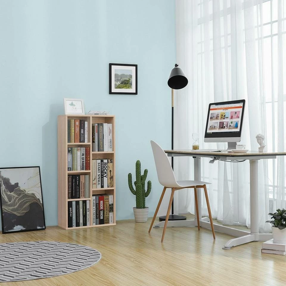 VASAGLE Bücherregal »LBC27NL LBC27WT LBC27BX«, Würfelregal, Standregal, eichefarben Natur, Vintage, Weiß 5 VASAGLE Bücherregal »LBC27NL LBC27WT LBC27BX«, Würfelregal, Standregal, eichefarben Natur, Vintage, Weiß – Bild 3