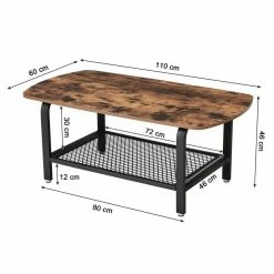 VASAGLE Couchtisch »LCT10X«, Kaffeetisch Metallgestell, vintage 10 VASAGLE Couchtisch »LCT10X«, Kaffeetisch Metallgestell, vintage -Vasagleaus Geschaft 0cbdd32b 1938 4393 9ecf 13abf159ccd1