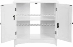 VASAGLE Waschbeckenunterschrank »BBC01WT BBC001G01« Unterschrank, 60 x 60 x 30 cm, Landhausstil Grau, Wei&szlig; -Vasagleaus Geschaft 0d55f179 4236 45f8 9ef1 73340b02078b