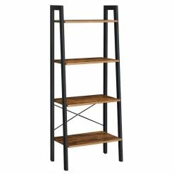 VASAGLE Standregal »LLS44MG LLS44X LLS45X«, Bücherregal, Leiterregal mit 4 Ebenen, vintage Grau -Vasagleaus Geschaft 0dbebb89 7534 4ea1 b860 fcd4526c3247