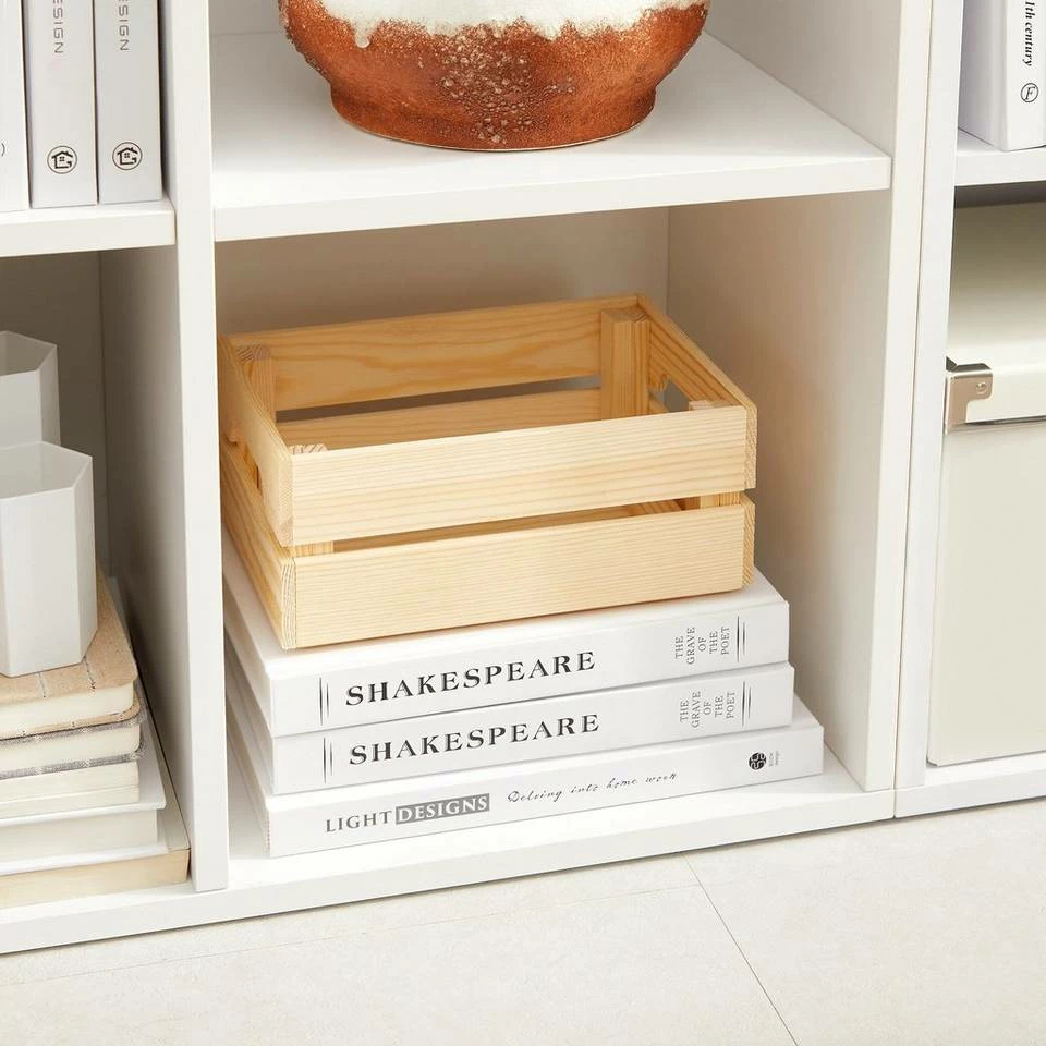 VASAGLE Raumteiler »LBC203 LBC24«, Würfelregal, Bücherschrank, freistehend, als Dekoration, Wohnzimmer, Schlafzimmer, Kinderzimmer Eiche Hell, Weiß, Vintage 10 VASAGLE Raumteiler »LBC203 LBC24«, Würfelregal, Bücherschrank, freistehend, als Dekoration, Wohnzimmer, Schlafzimmer, Kinderzimmer Eiche Hell, Weiß, Vintage – Bild 8