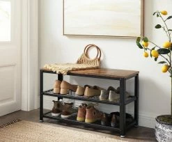 VASAGLE Schuhbank »LBS73 LBS74 LBS078«, Schuhregal mit Sitzfläche, Schuhablage, Flur, verschiedene Größen, vintage Grau -Vasagleaus Geschaft 114d1101 bef7 49e1 bda8 b1ac0c50e49e