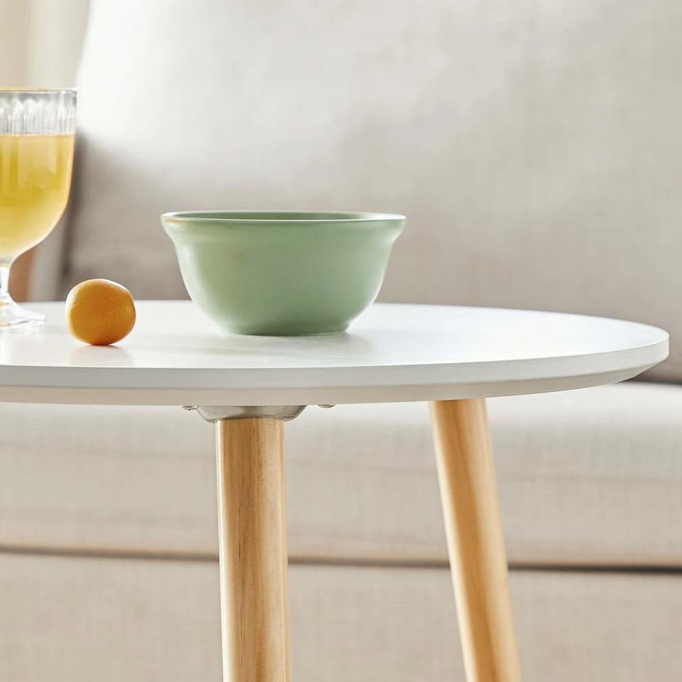 VASAGLE Beistelltisch »LET07WN«, Beistelltisch-Set rund, Sofatische, Couchtische, weiß 10 VASAGLE Beistelltisch »LET07WN«, Beistelltisch-Set rund, Sofatische, Couchtische, weiß – Bild 8