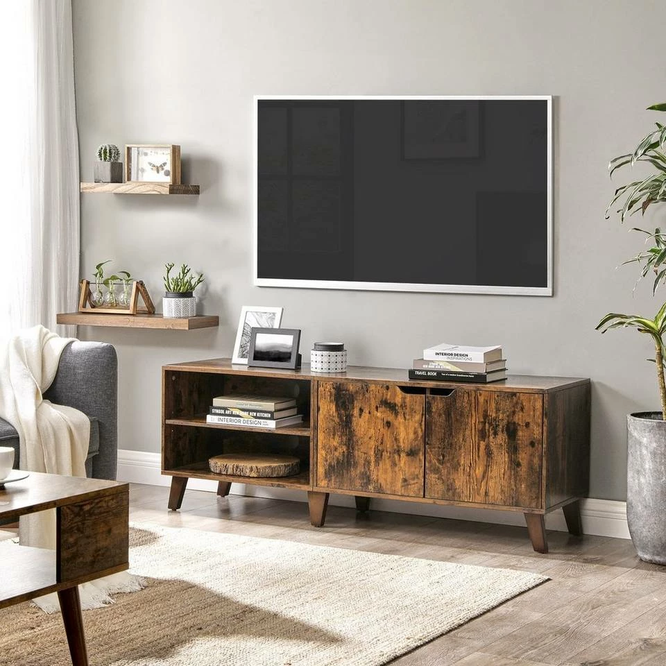 VASAGLE Lowboard »LTV027X01«, TV-Schrank, Fernsehtisch, TV-Regal für Fernseher bis zu 60 Zoll, mit verstellbaren Ablagen 3 VASAGLE Lowboard »LTV027X01«, TV-Schrank, Fernsehtisch, TV-Regal für Fernseher bis zu 60 Zoll, mit verstellbaren Ablagen