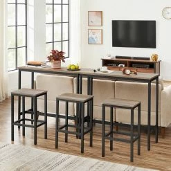 VASAGLE Bartisch »LBT10X LBT010B02«, Küchentisch, 100 x 40 x 90 cm Greige, Vintage -Vasagleaus Geschaft 15b6f9b4 4fa6 4c57 9171 ccd59c2e2f42