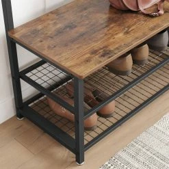 VASAGLE Garderobenständer »HSR46BX«, Garderobe mit 9 Kleiderhaken und Schuhregal, vintage 12 VASAGLE Garderobenständer »HSR46BX«, Garderobe mit 9 Kleiderhaken und Schuhregal, vintage -Vasagleaus Geschaft 17f5fc99 6802 420b ae64 d11a119e6976