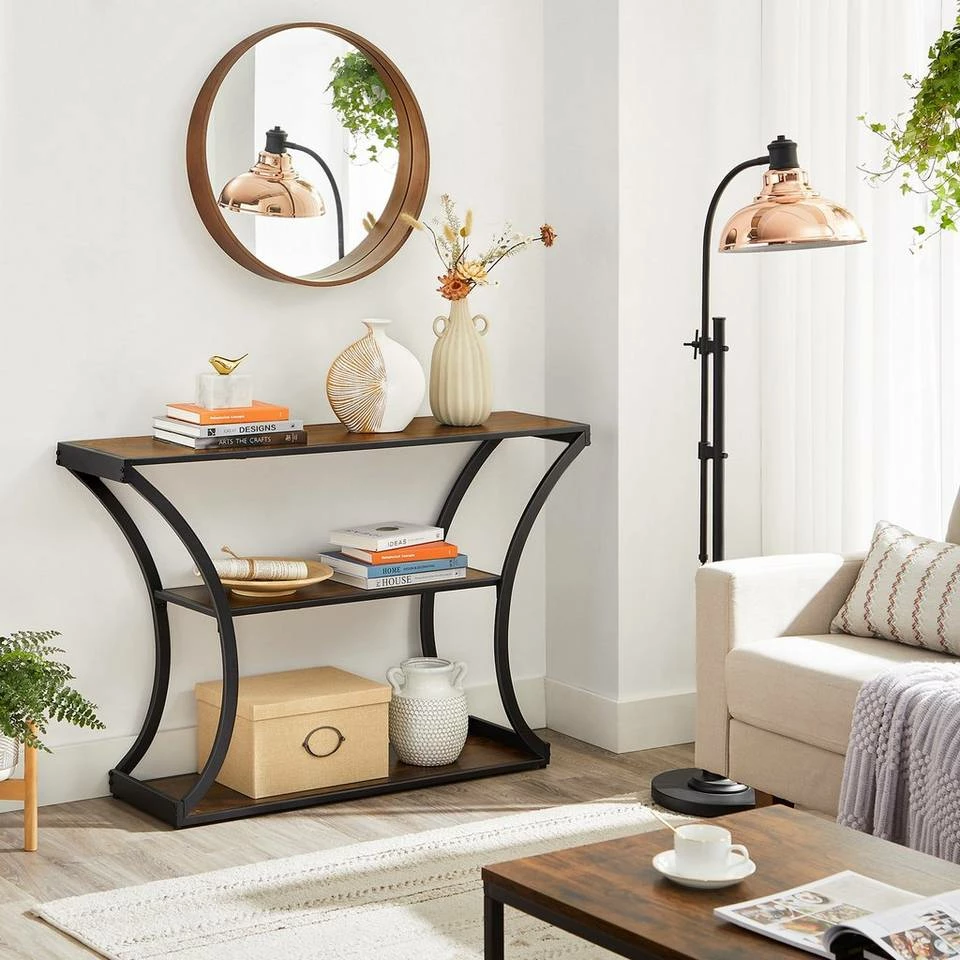 VASAGLE Konsolentisch »LNT089B01«, Flurtisch, verlängerte Tischplatte, Wohnzimmer, Flur, Schlafzimmer, vintage 4 VASAGLE Konsolentisch »LNT089B01«, Flurtisch, verlängerte Tischplatte, Wohnzimmer, Flur, Schlafzimmer, vintage – Bild 2