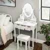 VASAGLE Schminktisch »RDT09WL«, Frisiertisch, Kosmetiktisch mit Beleuchtung, mit Spiegel und Hocker, 5 Schubladen 2 VASAGLE Schminktisch »RDT09WL«, Frisiertisch, Kosmetiktisch mit Beleuchtung, mit Spiegel und Hocker, 5 Schubladen -Vasagleaus Geschaft 1ce13de0 a8b8 4047 bafc 9a40238912e7