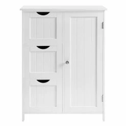 VASAGLE Badkommode »BBC49WT«, Badezimmerschrank, Badschrank, weiß -Vasagleaus Geschaft 1db813d7 b56a 41ed a71b 78ef9678d1c2