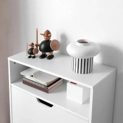 VASAGLE Schuhschrank »LBC040X01 LBC040W01« Schuhregal mit 2 Klappen und mit Zusatzfach, Schuhaufbewahrung, 60 x 24 x 102 cm Vintage, Weiß -Vasagleaus Geschaft 1f99e0b8 bd69 451b aa2a 1967b89ad129