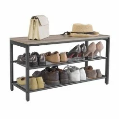 VASAGLE Schuhbank »LBS73 LBS74 LBS078«, Schuhregal mit Sitzfläche, Schuhablage, Flur, verschiedene Größen, vintage Grau -Vasagleaus Geschaft 1ffa7867 aaa3 492d a9a3 340633fc6b53