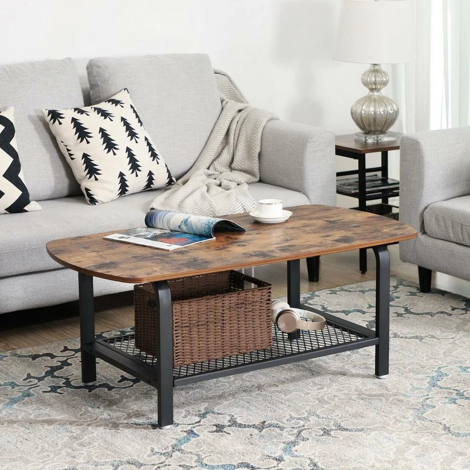 VASAGLE Couchtisch »LCT10X«, Kaffeetisch Metallgestell, vintage 3 VASAGLE Couchtisch »LCT10X«, Kaffeetisch Metallgestell, vintage