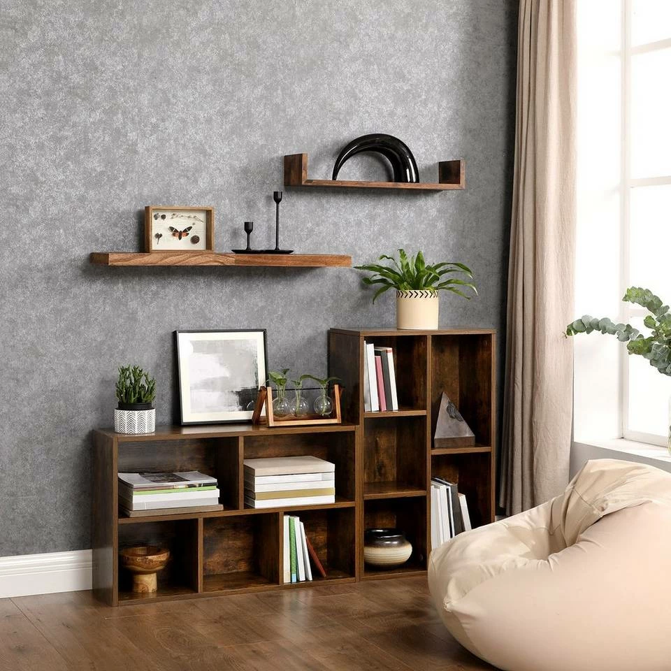 VASAGLE Bücherregal »LBC025X01«, Bücherschrank 50 x 80 x 24 cm, vintage 4 VASAGLE Bücherregal »LBC025X01«, Bücherschrank 50 x 80 x 24 cm, vintage – Bild 2