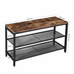 VASAGLE Schuhbank »LBS73 LBS74 LBS078«, Schuhregal mit Sitzfläche, Schuhablage, Flur, verschiedene Größen, vintage Grau -Vasagleaus Geschaft 23c778d7 5159 4232 84b7 de653f0fa4bd