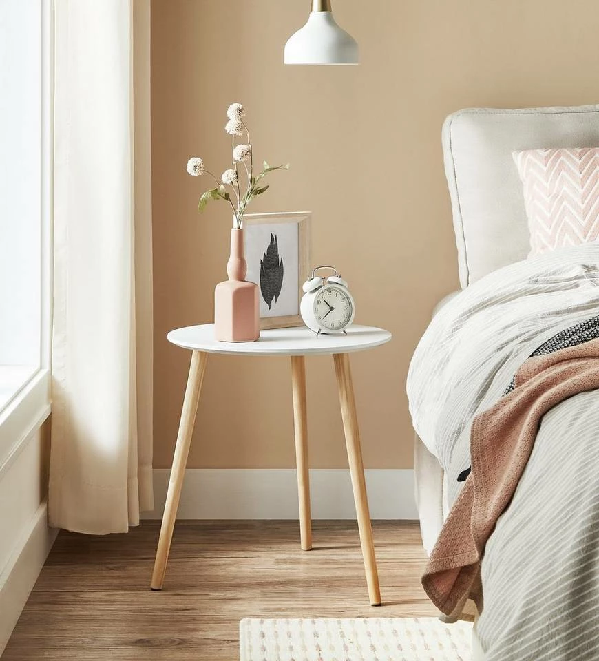 VASAGLE Beistelltisch »LET07WN«, Beistelltisch-Set rund, Sofatische, Couchtische, weiß 7 VASAGLE Beistelltisch »LET07WN«, Beistelltisch-Set rund, Sofatische, Couchtische, weiß – Bild 5