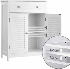 VASAGLE Badkommode »BBC51WT«, Badschrank, 60 x 30 x 80 cm, mattweiß 11 VASAGLE Badkommode »BBC51WT«, Badschrank, 60 x 30 x 80 cm, mattweiß -Vasagleaus Geschaft 26215501 5886 4594 b9de d47c11daa9ab