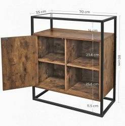 VASAGLE Kommode »LSC12BX«, Konsolentisch, Küchenschrank, Metallgestell mit Glasoberfläche, Industrie-Design, vintage 14 VASAGLE Kommode »LSC12BX«, Konsolentisch, Küchenschrank, Metallgestell mit Glasoberfläche, Industrie-Design, vintage -Vasagleaus Geschaft 29769d3d 8c89 4577 bc10 58d4113466a8