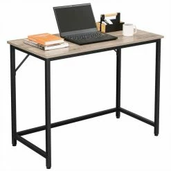 VASAGLE Schreibtisch »LWD41X LWD038 039 041 043«, Computertisch, 80/100/120/140 x 50 x 75 cm, Arbeitszimmer, Büro, einfacher Aufbau, Industrie-Design Grau, Vintage -Vasagleaus Geschaft 2a1ec84a 8c57 4d05 b3c8 58c56ad15450