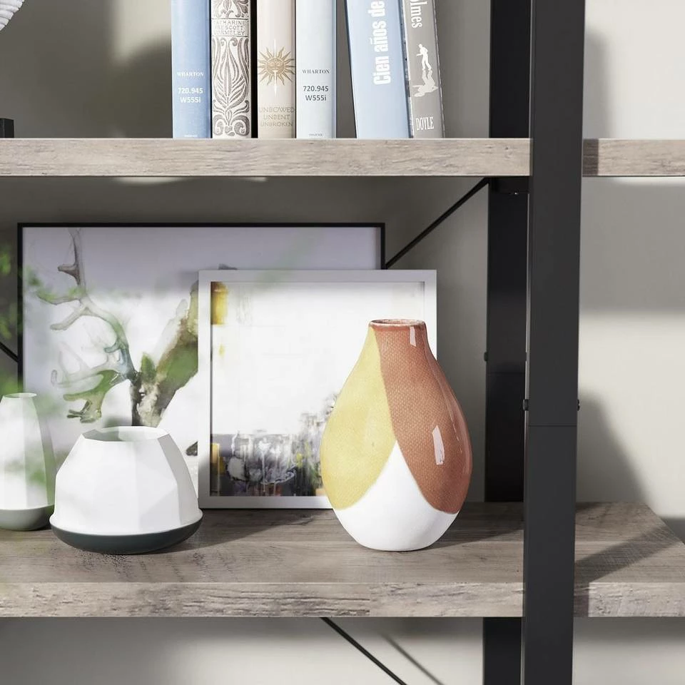 VASAGLE Bücherregal »LLS55BX LLS54BX LLS055B02«, stabiles Standregal, Wohnzimmerregal, vintage Greige-Schwarz 5 VASAGLE Bücherregal »LLS55BX LLS54BX LLS055B02«, stabiles Standregal, Wohnzimmerregal, vintage Greige-Schwarz – Bild 3