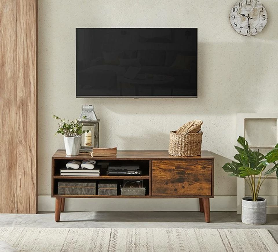 VASAGLE Lowboard »LTV09 LTV120«, Retro TV-Regal, Fernsehtisch, Fernsehschrank, 110/120 x 40 x 49 cm Greige, Vintage, Weiß 22 VASAGLE Lowboard »LTV09 LTV120«, Retro TV-Regal, Fernsehtisch, Fernsehschrank, 110/120 x 40 x 49 cm Greige, Vintage, Weiß – Bild 20