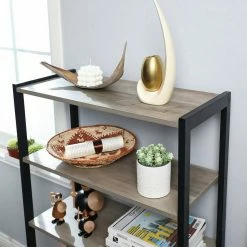 VASAGLE Bücherregal »LSC75«, Bücherschrank mit 3 Ablagen, 2 Lamellentüren, 70 x 30 x 121,5 cm Grau, Vintage 30 VASAGLE Bücherregal »LSC75«, Bücherschrank mit 3 Ablagen, 2 Lamellentüren, 70 x 30 x 121,5 cm Grau, Vintage -Vasagleaus Geschaft 2d8d263b eba9 41a7 a22f 4aae7268b21f