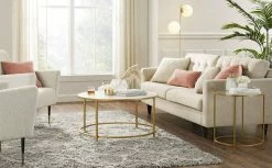 VASAGLE Couchtisch »LCT091A10«, Beistelltisch, Sofatisch, rund, mit goldfarbenem Stahlrahmen, modern, Ø 84 cm, weiß-goldfarben 20 VASAGLE Couchtisch »LCT091A10«, Beistelltisch, Sofatisch, rund, mit goldfarbenem Stahlrahmen, modern, Ø 84 cm, weiß-goldfarben -Vasagleaus Geschaft 30e0aab5 95af 4d17 b82b b27e64ff0b46