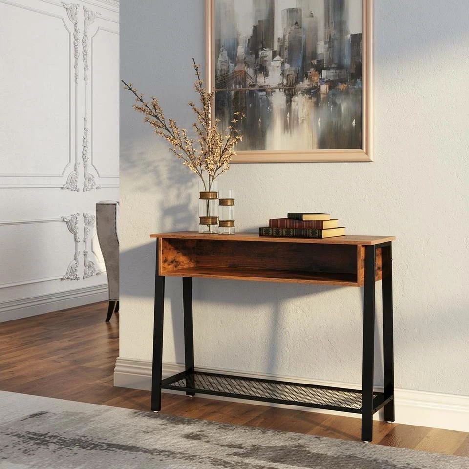 VASAGLE Konsolentisch »LNT93X«, Flurtisch, Sideboard, einfache Montage, Wohnzimmer, vintage 4 VASAGLE Konsolentisch »LNT93X«, Flurtisch, Sideboard, einfache Montage, Wohnzimmer, vintage – Bild 2