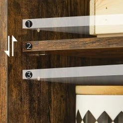 VASAGLE Anrichte »LBF003X01«, Beistellschrank, Küchenschrank mit Ablagen, Wohnzimmer, Esszimmer, Schlafzimmer, vintagebraun 14 VASAGLE Anrichte »LBF003X01«, Beistellschrank, Küchenschrank mit Ablagen, Wohnzimmer, Esszimmer, Schlafzimmer, vintagebraun -Vasagleaus Geschaft 3240ec80 6295 4bab 90f7 40562aca1164