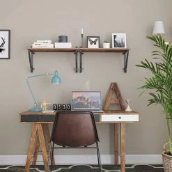 VASAGLE Wandregal »LCR01BX«, Hängeregal, 2er Set, 60 x 20 x 33 cm (L x B x H), Industrie-Design -Vasagleaus Geschaft 363f2591 5932 41fa bd64 b10c7f559b3c