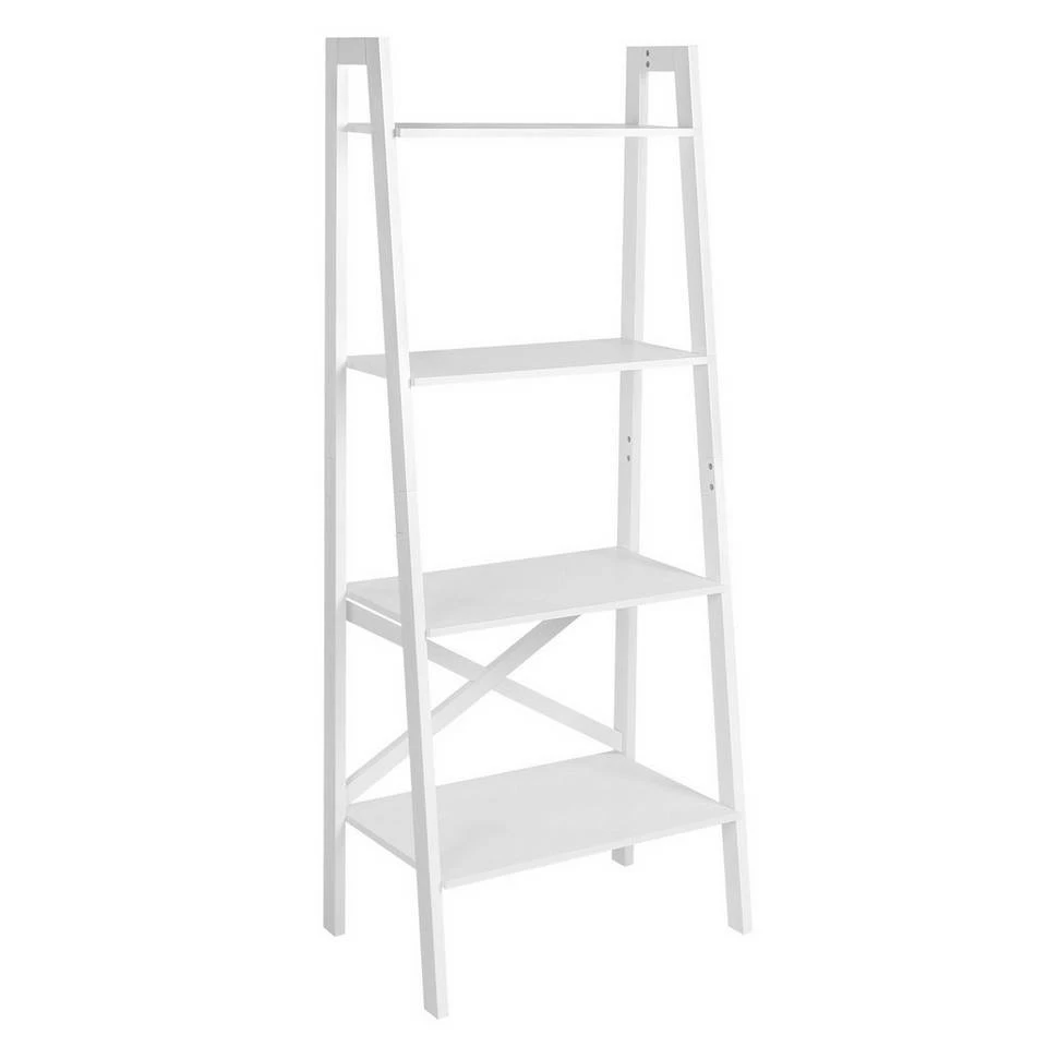 VASAGLE Standregal »LLS200N01 LLS200W01«, Bücherregal, Leiterregal mit 4 Ebenen Natur, Weiß 10 VASAGLE Standregal »LLS200N01 LLS200W01«, Bücherregal, Leiterregal mit 4 Ebenen Natur, Weiß – Bild 8