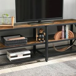 VASAGLE Lowboard »LTV094 / 095B01«, TV-Schrank, Fernsehtisch, TV-Regal, mit Ablagen, Stahlgestell, vintage -Vasagleaus Geschaft 3a1e81bf 54e9 4673 839b 2adda10ee692