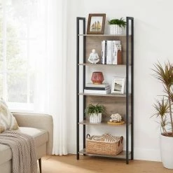 VASAGLE Bücherregal »LLS025B01 LLS025B02«, Standregal, Küchenregal, 5 offenen Regalebenen, Flur, Küche, Büro Grau, Vintage 28 VASAGLE Bücherregal »LLS025B01 LLS025B02«, Standregal, Küchenregal, 5 offenen Regalebenen, Flur, Küche, Büro Grau, Vintage -Vasagleaus Geschaft 3ba7acde ee78 4aff 8bea 8ae7fc6966ce