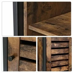 VASAGLE Sideboard »LSC74BX LSC74GD«, Küchenschrank mit 3 offenen Ablagen, Stahlgestell, vintage Braun 21 VASAGLE Sideboard »LSC74BX LSC74GD«, Küchenschrank mit 3 offenen Ablagen, Stahlgestell, vintage Braun -Vasagleaus Geschaft 3f0f3f17 ea9a 4524 91f4 a77cab37440d