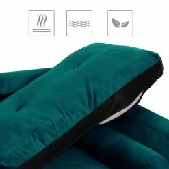 VASAGLE 3-Sitzer »LCS001«, Bezug aus Samt, Metallbeine, Klassisch bis modern, einfacher Aufbau, 183 x 78 x 88 cm Blau, Grau, Petrolfarben, Rosa -Vasagleaus Geschaft 401dedd5 be60 436f 8fa1 15ff4b936d6d