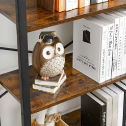 VASAGLE Bücherregal »LLS061B01 LLS60BX LLS060B02 LLS062B01«, Standregal, Stahlgestell, Büro und Flur, Industrie-Design Greige-schwarz, Vintage -Vasagleaus Geschaft 4052a750 5421 4db5 b31e ee4440996335