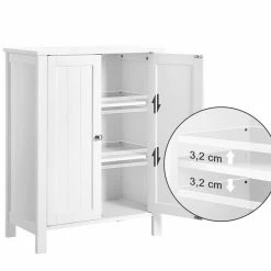 VASAGLE Badkommode »BCB60W«, Badezimmerschrank, 60 x 80 x 30 cm, weiß -Vasagleaus Geschaft 42b9fa4d c6ce 4654 ace4 e3be77a94900