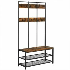 VASAGLE Garderobenständer »HSR86/086/98«, Kleiderständer mit 12 Kleiderhaken und Schuhregal, vintage Greige -Vasagleaus Geschaft 43617504 4190 4c37 b4a0 f24deb9ddfe9