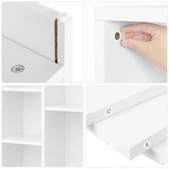 VASAGLE Bücherregal »LBC27NL LBC27WT LBC27BX«, Würfelregal, Standregal, eichefarben Natur, Vintage, Weiß 42 VASAGLE Bücherregal »LBC27NL LBC27WT LBC27BX«, Würfelregal, Standregal, eichefarben Natur, Vintage, Weiß -Vasagleaus Geschaft 4590835d 50b9 430d 9c0a adbbdd11fbb9