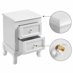 VASAGLE Nachttisch »RDN012«, 2 Stück Beistellschränke, Beine aus Kiefernholz, weiß 17 VASAGLE Nachttisch »RDN012«, 2 Stück Beistellschränke, Beine aus Kiefernholz, weiß -Vasagleaus Geschaft 4b18d688 29f9 4a80 8f7b 642ebe9cde4f