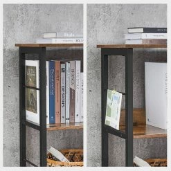 VASAGLE Bücherregal »LLS104B01«, Standregal mit 6 Fächern, offen, Aufbewahrungsregal, Wohnzimmer, Schlafzimmer, 120 x 33 x 80 cm, vintage -Vasagleaus Geschaft 4bdbd48f 2e30 46af 9e2d 4b1482c0af8c